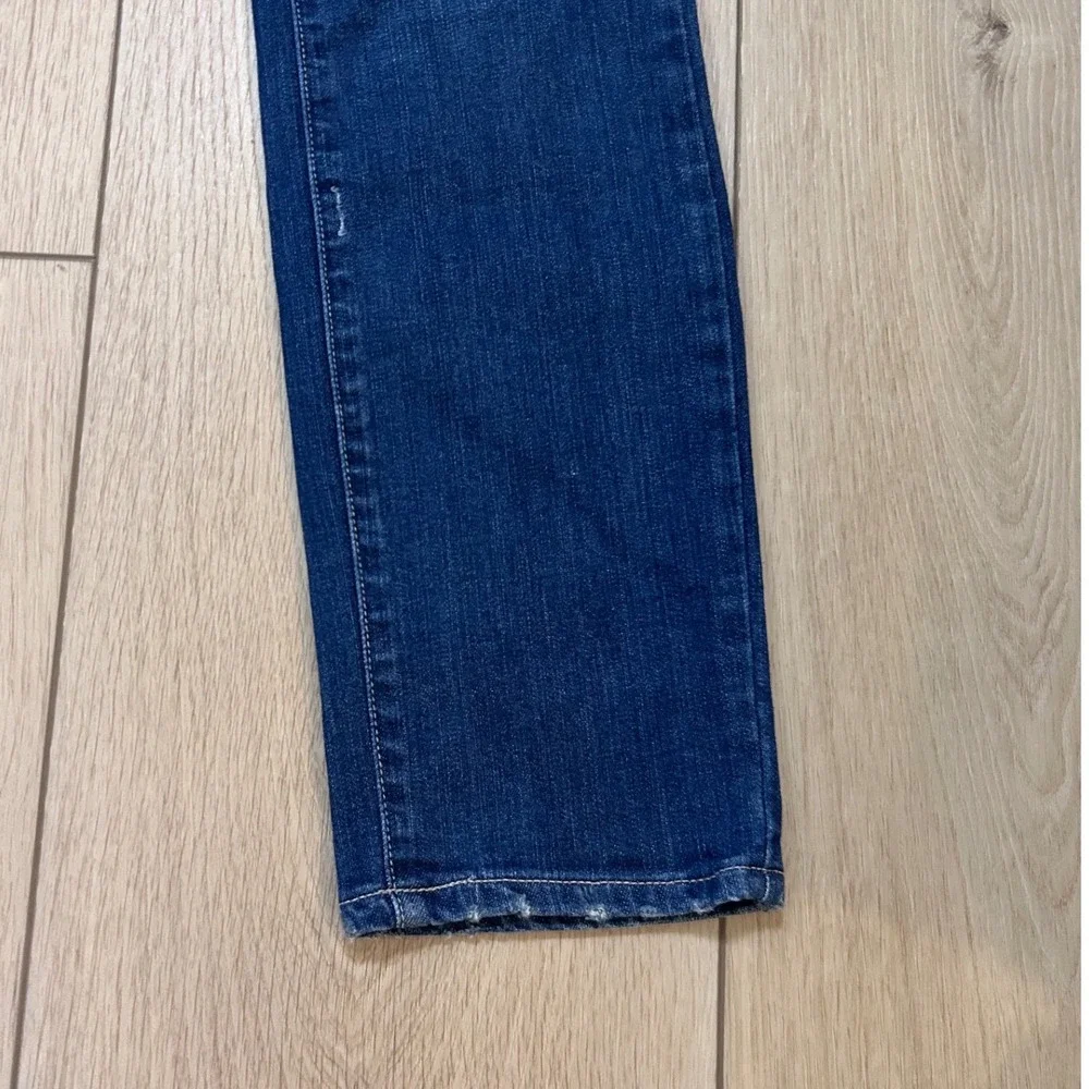 Paige Skyline Ankle Peg Jeans Womens 27 Dark Wash Blue Slim Fit Denim 28 Inseam